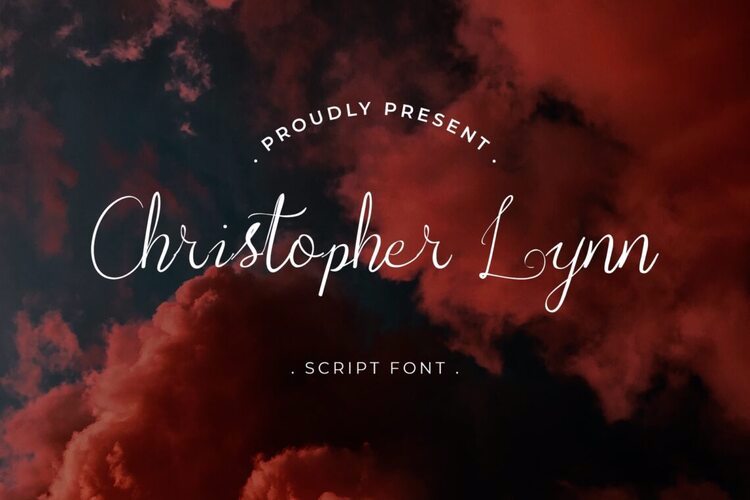 Preview of Christopher Lynn Calligraphy Lo Font