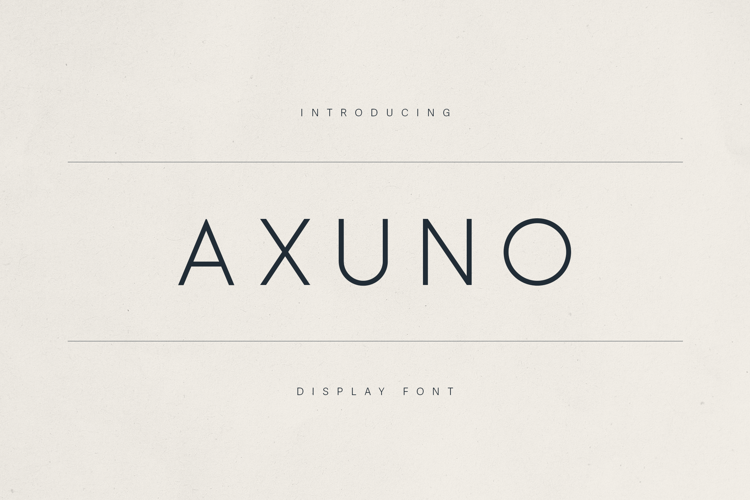 Preview of Axuno Font
