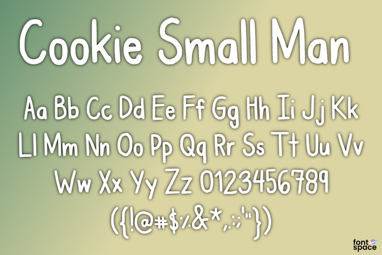 Cookie Small Man Font