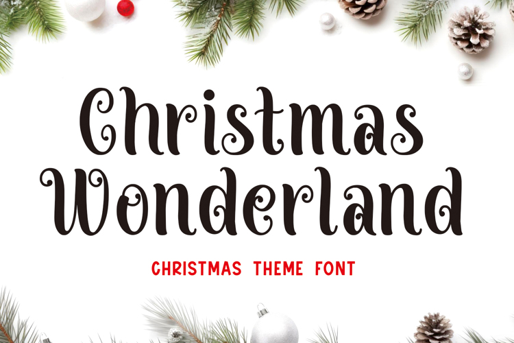 Preview of Christmas Winterland Font