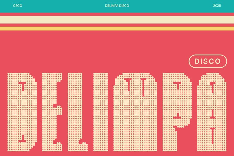 Preview of Delimpa Disco Font