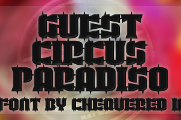 Guest Circus Paradiso Font