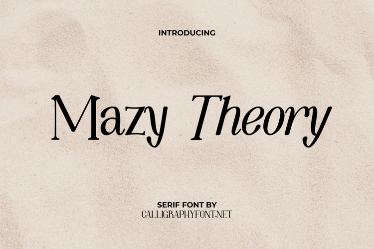Mazy Theory Font