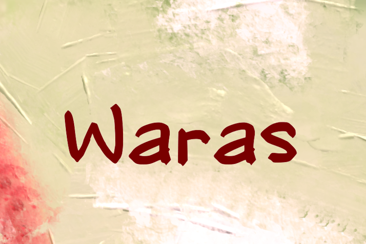 Preview of w Waras Font