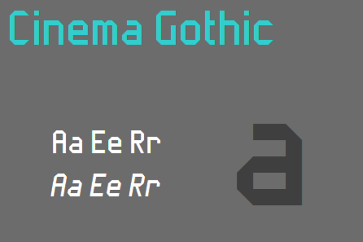 Cinema Gothic NBP Font