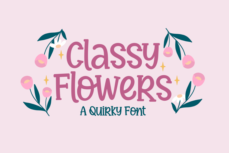 Classy Flowers Font