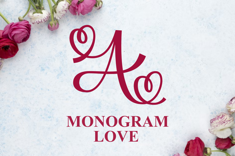 monogram love Font