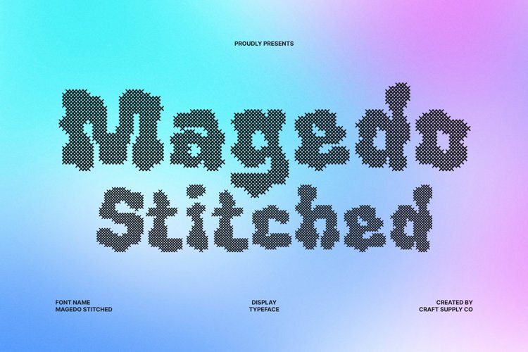 Preview of Magedo Stitched Font