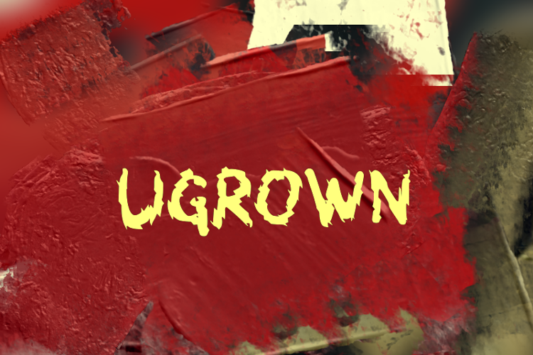 Preview of u Ugrown Font