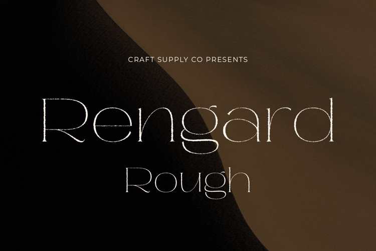 Rengard Rough Font