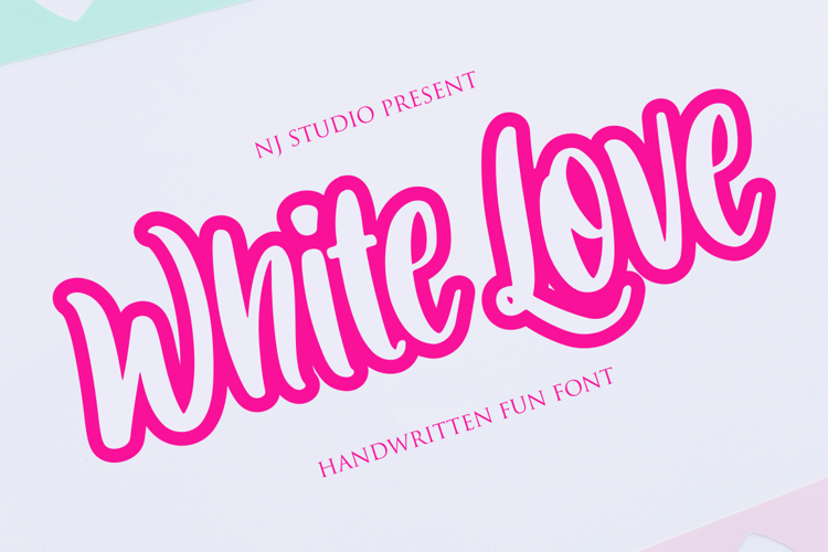 White Love Font