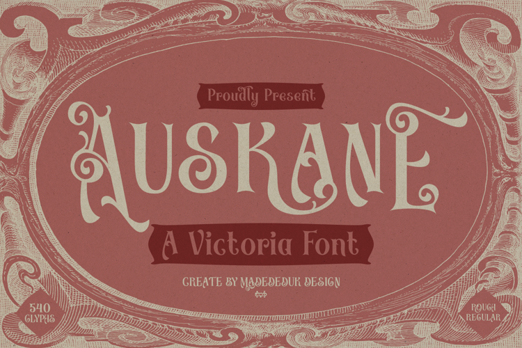 Preview of Auskane Victoria Font
