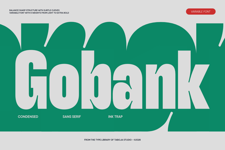 Preview of TBJ Gobank Sans Font