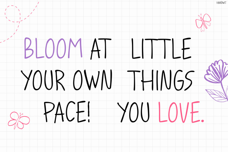 Preview of Handwit Font
