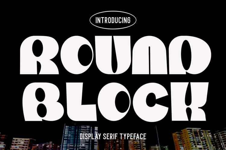 Round Block Font