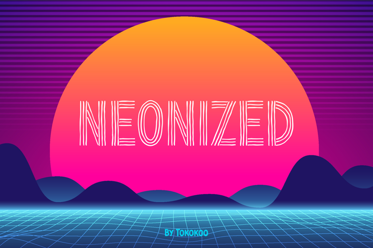 Preview of NEONIZED Font