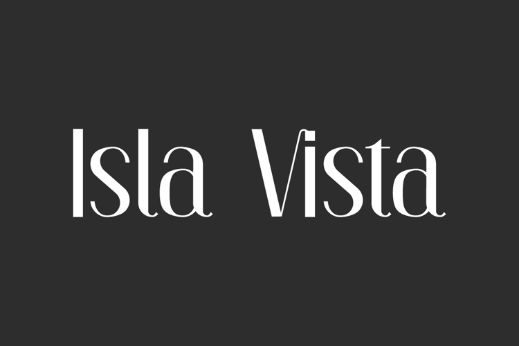 Preview of Isla Vista Font