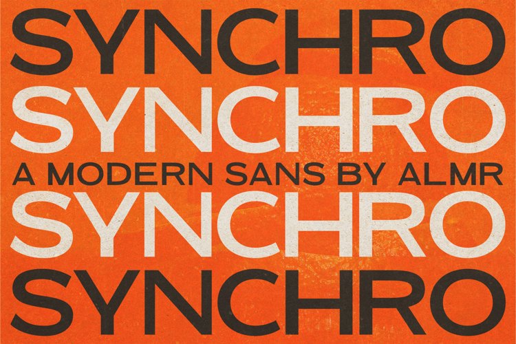Preview of Synchro Sans Font