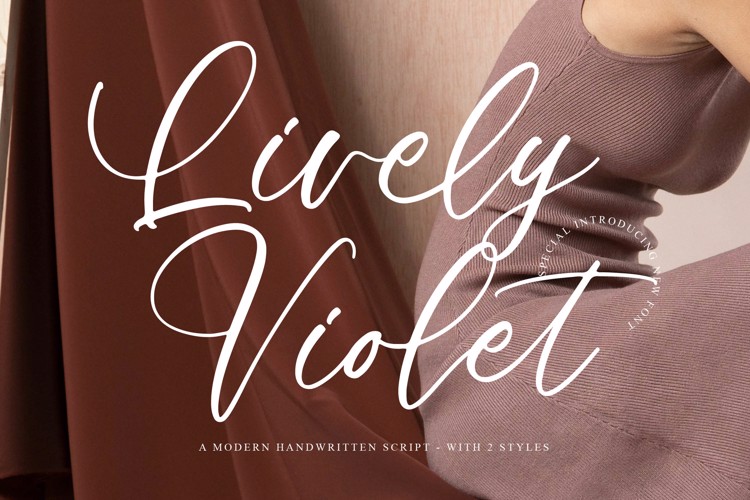 Preview of Lively Violet Font