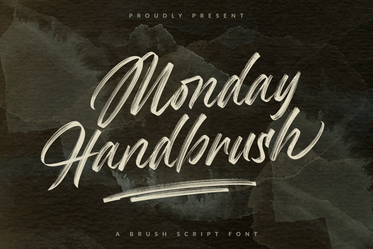 Brush Script - Monday Handbrush Font
