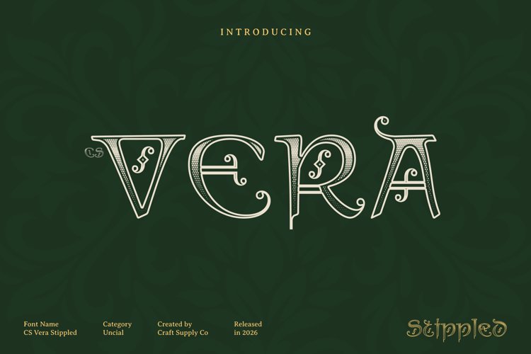 Preview of CS Vera Stippled Font