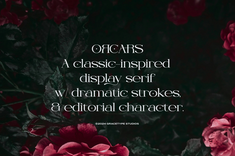 Preview of Orcars Font