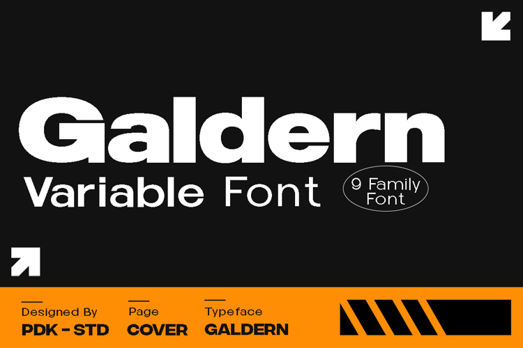 Preview of Galdern Font