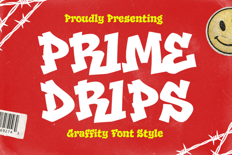 Preview of Prime Drips Font