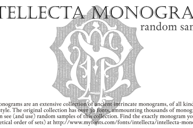 Intellecta Monograms Random Sam Font