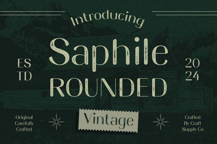 Saphile Rounded Vintage Font