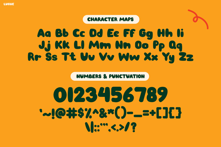 Preview of Lugue Font
