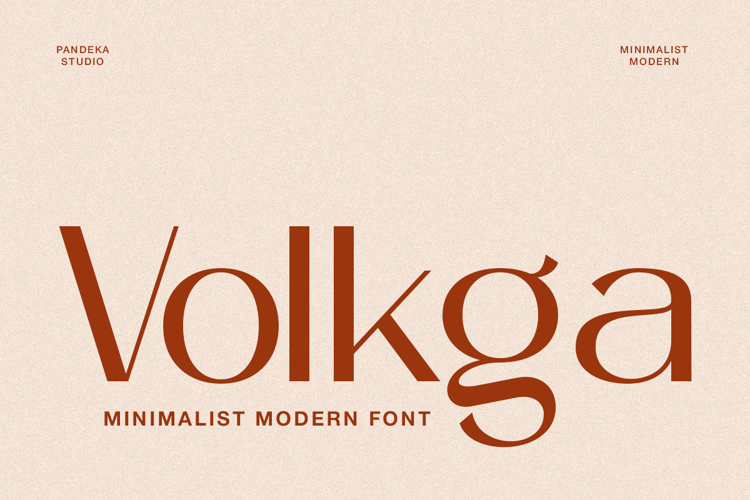 Preview of Volkga Font