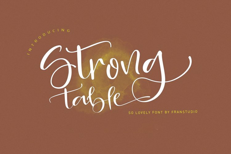 Strong table Font