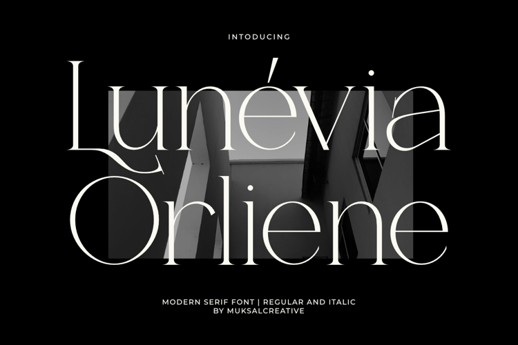 Preview of Lun évia Orliene Font