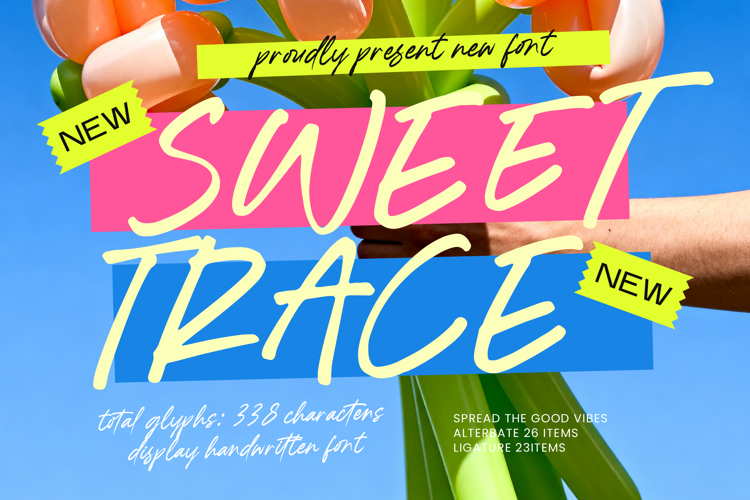 Preview of Sweet Trace Font