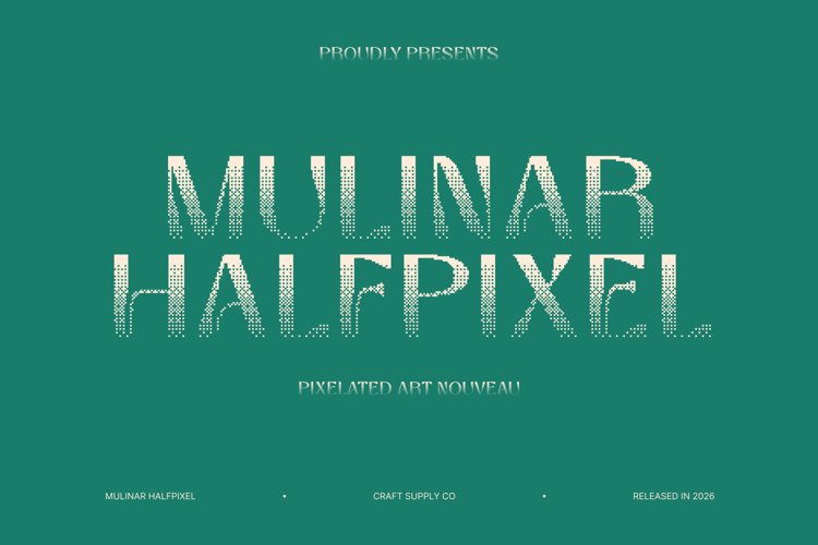 Preview of Mulinar Halfpixel Font