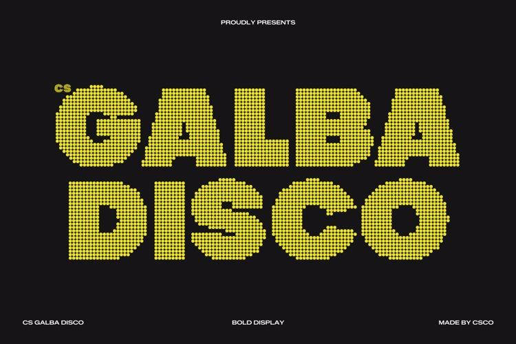 Preview of CS Galba Disco Font