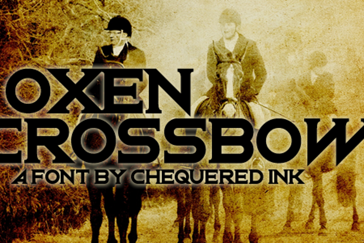 Oxen Crossbow Font