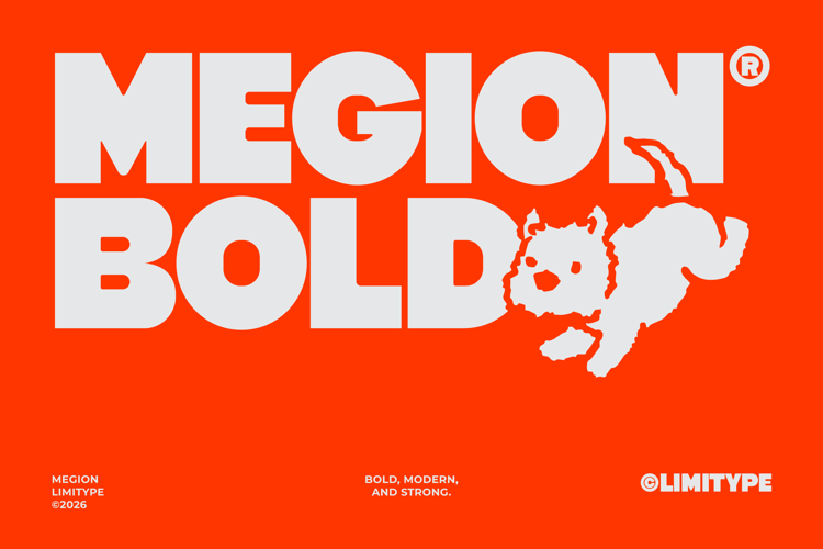 Preview of Megion - Bold Display Font