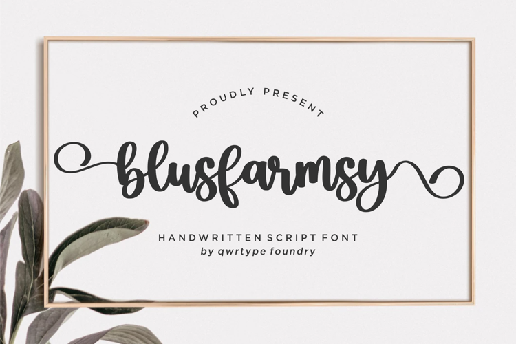 Blusfarmsy Font