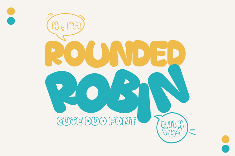 Rounded Robin Font