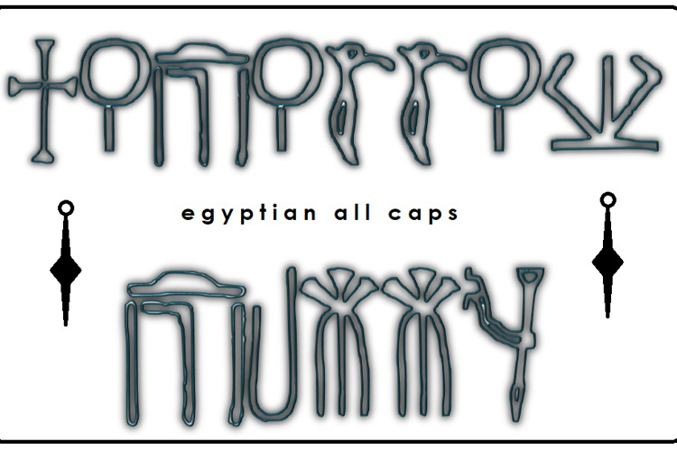 Egyptian All Caps Font