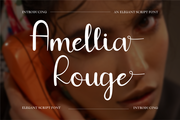 CF Amellia Rouge Font