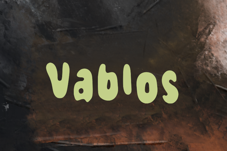 Preview of v Vablos Font