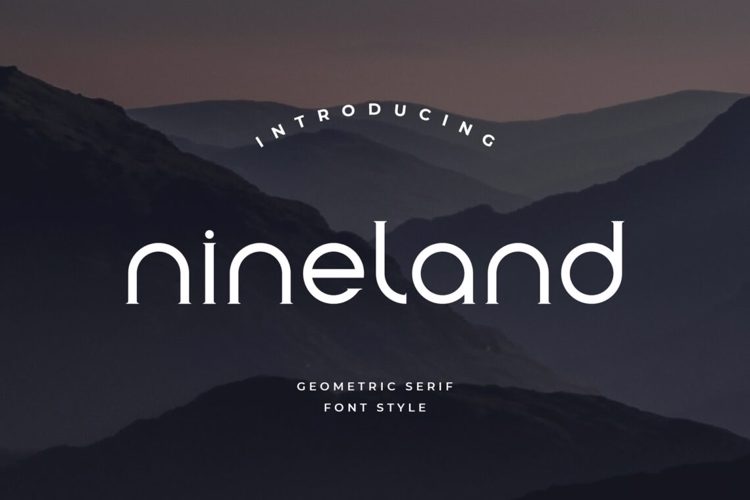 Preview of Nineland Fancy Elegant Font