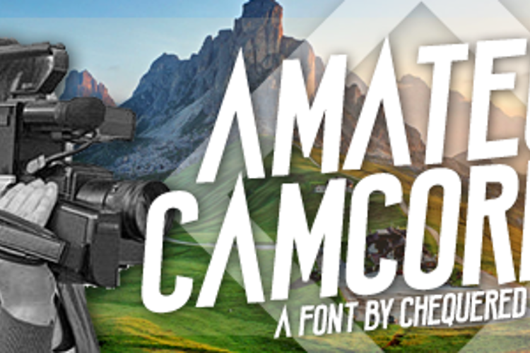 Amateur Camcorder Font
