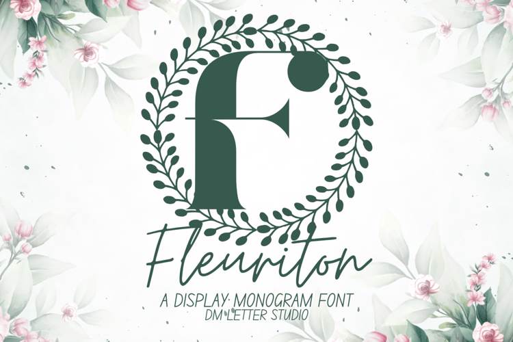Preview of Fleuriton Monogram Font