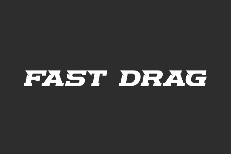 Fast Drag Font