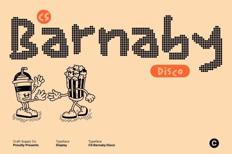 Preview of CS Barnaby Disco Font