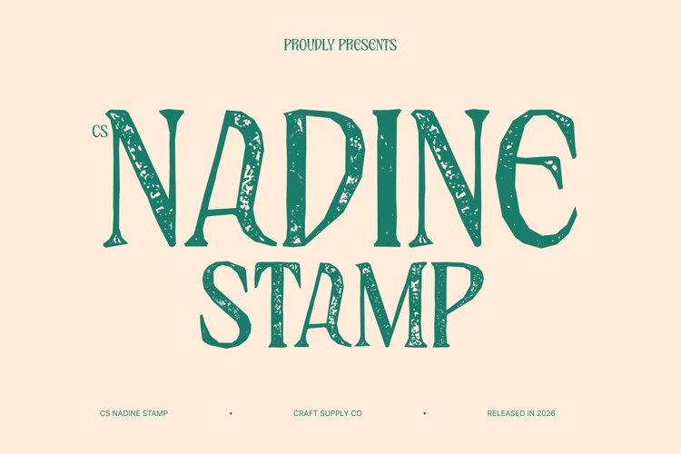 Preview of CS Nadine Stamp Font